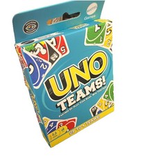 UNO Teams Card Game for Family / Game Nights Partner Up Mattel Free Shipping NEW