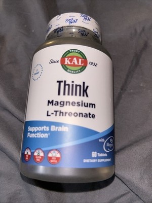 Kal Think Magnesium L-Threonate 60 Tablets Expired 08/28