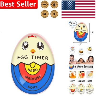 Smart Kitchen Gadget Tricolor Egg Timer, Boil Perfect Eggs Easily