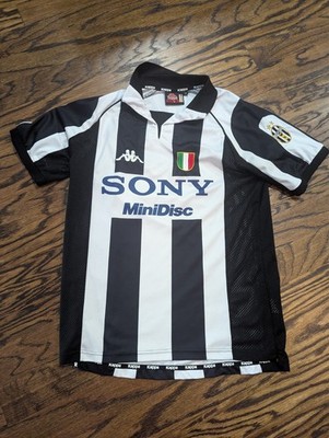 Juventus 1998/99 Del Piero # 10 Soccer JERSEY Kappa Sony Minidisc