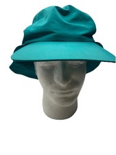 Vintage Columbia Sportswear nylon Teal sun hat with neck flap UV Sun protection