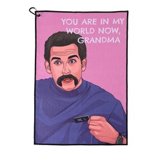 ZEETY Funny Golf Towel 16" x 24" Premium 16x24 inches, My World, Grandma