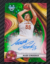 2025 Bowmans Best U Audi Crooks Green Refractor 25/99 AUTO Rookie IOWA ST #B24AC