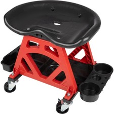 Creepers Automotive Stool Chair - Mechanic Stool with Wheels and Tool Storage...