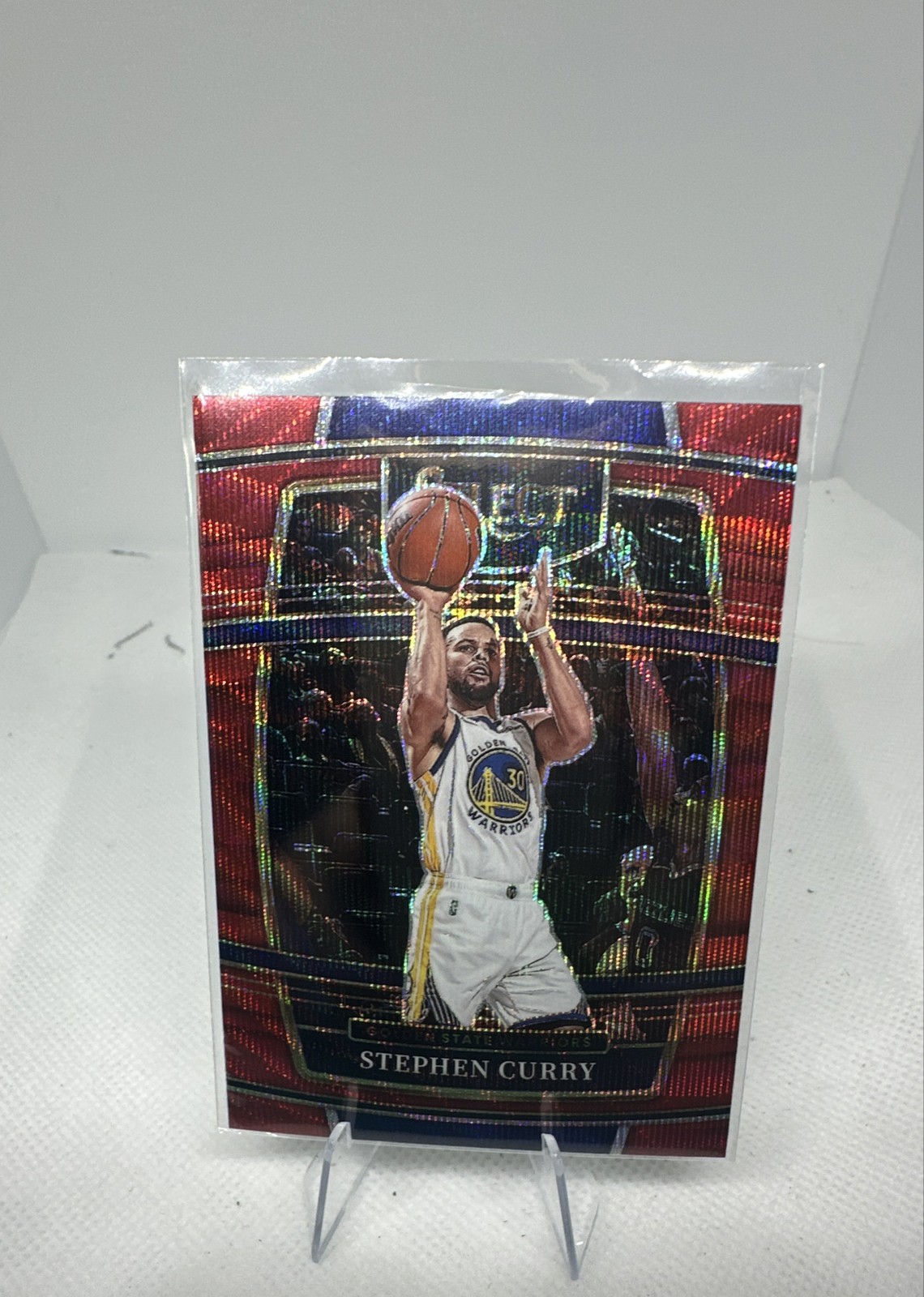 2021-22 Panini Select - Concourse Stephen Curry #94 Red Wave Prizm