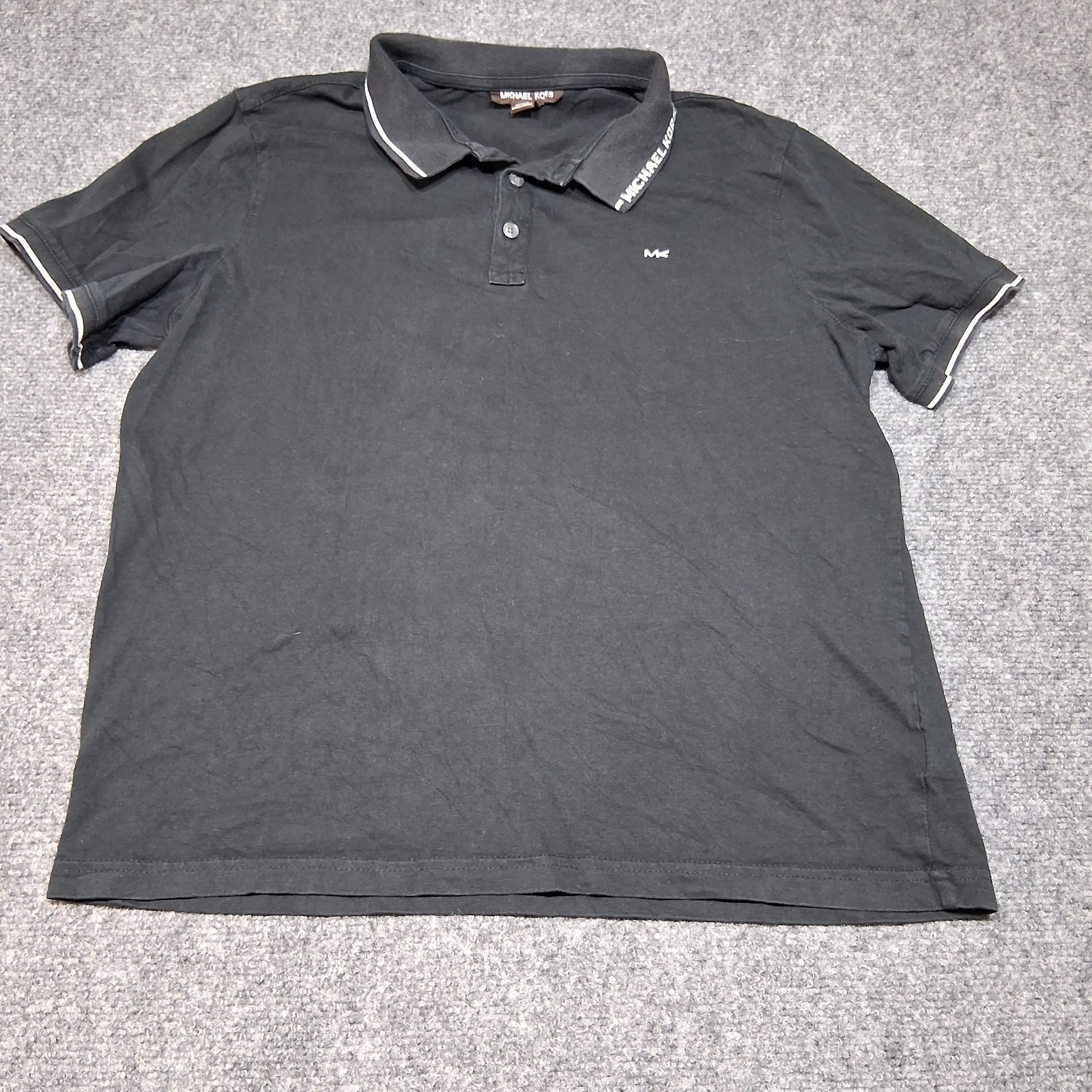 Michael Kors Polo Shirt Men Black size M pre-owned excellent condition