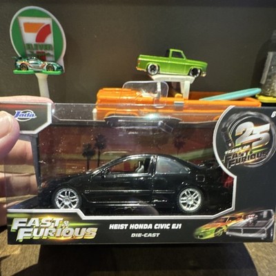 Jada Fast & Furious Honda Civic EJ1 Black Diecast 1:32 Touring Car 24075