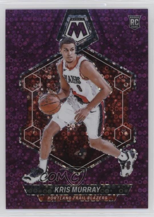 2023-24 Panini Mosaic Rookies Fast Break Purple Prizm 21/50 Kris Murray #207 6o3