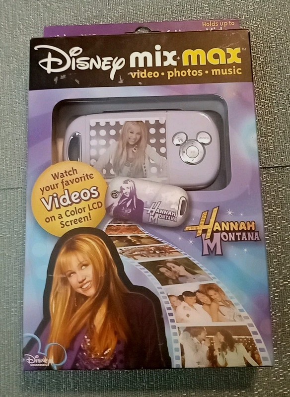 2007 Disney Mix Max Hannah Montana Digital Video MP3 Media Player New Sealed!