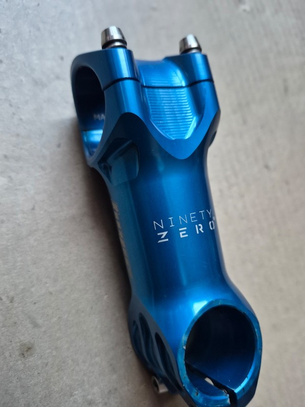 Hope XC Stem 0 deg 90mm - Blue - for 31.8mm handlebars