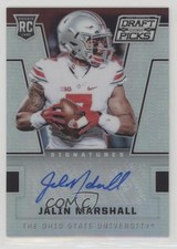 2016 Panini Prizm Collegiate Draft Picks Silver Jalin Marshall #198 Auto 0ga