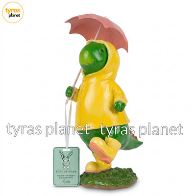 Easter Spring Dinosaur With Raincoat Figurine Decoration Bunny & Bean