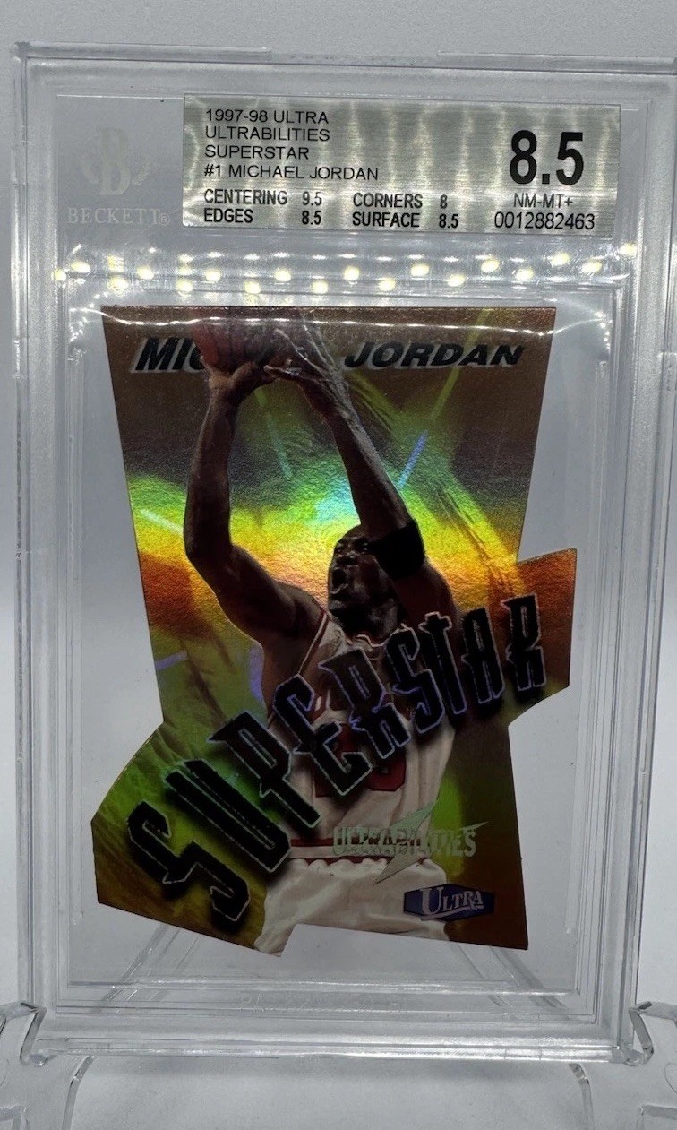 1997-98 Ultra Ultrabilities Superstar #1 Michael Jordan BGS 8.5 Low Pop
