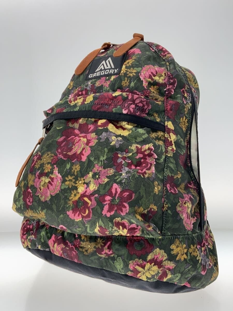 Gregory Backpack Polyester Blk Floral Pattern K6J… - image 2