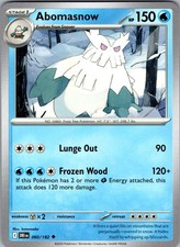 Abomasnow SV10: Destined Rivals 060/182 Pokemon TCG LP