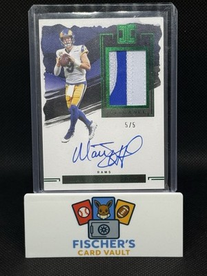 2025 PANINI IMPECCABLE UPDATE #VP-MS MATTHEW STAFFORD 5/5 ON CARD AUTO. MVP!