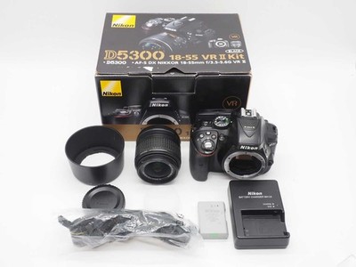 Nikon D5300 Digital SLR Camera 18-55mm Lens Kit 36464 Shots w/ Box
