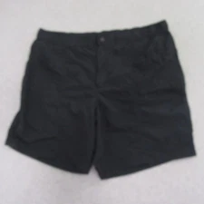 Eddie Bauer Mens Active Performance Shorts XL Black 100% Nylon Pocket