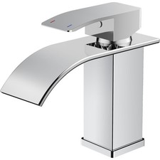 Wasserhahn Bad Wasserfall Waschtischarmatur Chrom Energiesparend