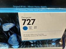 New HP 727 Cyan Ink Cartridge DesignJet-B3P19A - 10/24 EXP DATE