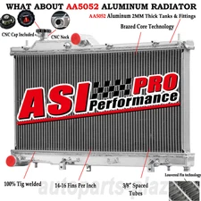 2 Row Aluminum Radiator fits 2014-2018 2015 2016 2017 Subaru Forester 2.5L MT US