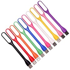 EBYPHAN Mini USB Light for Keyboard, Flexible Laptop 10-Pack, 10 Colors