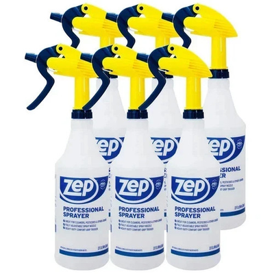 #ad Zep Professional Spray Bottles 32oz 6 Pack Heavy Duty Adjustable Nozzle $32.99