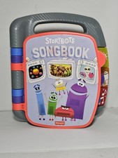 Fisher Price StoryBots Songbook Singing Rapping Robot Sound Space Dinosaur WORKS