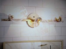 LNC Modern Vanity Light, 3-Light Gold Brass Adjustable Bathroom Wall Sconce
