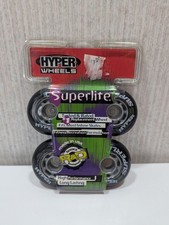 Hyper Wheels Superlite Inline Skate Replacement Wheels - Black Color - NOS
