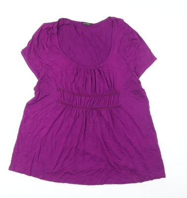 Tunika-T-Shirt Damen UK Größe XL Planet Lila
