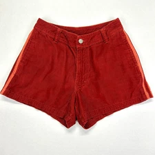 HIC Hawaiian Island Creations Vtg Corduroy Shorts Size 26" Stripe 90s Cotton HTF