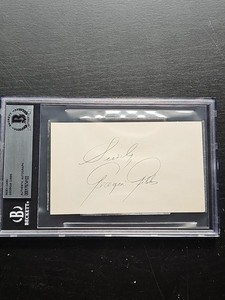 Georgia Gibbs Autographed Index Card Beckett Authenticated