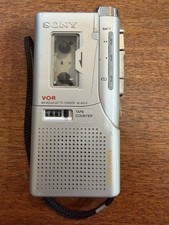 Sony M-645V Handheld MicroCassette Voice Recorder Tested Working