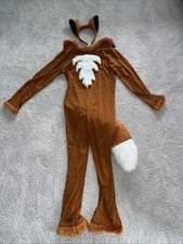 Kids Medium Fox Halloween Costume With Ears Excellent Shape