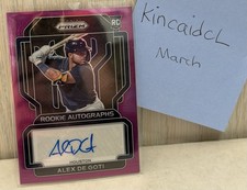 2022 Panini Prizm Alex De Goti Rookie Autograph Purple Prizm 44/50