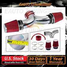 Short Ram Air Intake Kit + RED Filter for 06-10 Jeep Commander 5.7L V8 Dual Twin
