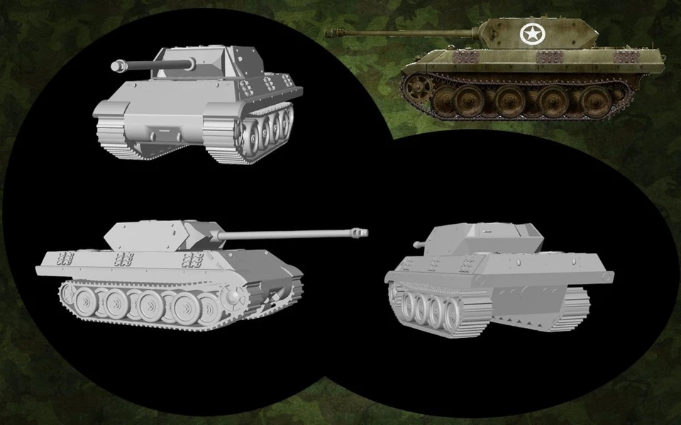 Kit maqueta para montar y pintar - Vehículo militar . PANTHER ERSATZ M-10 . 1/72 - Immagine 3 di 4