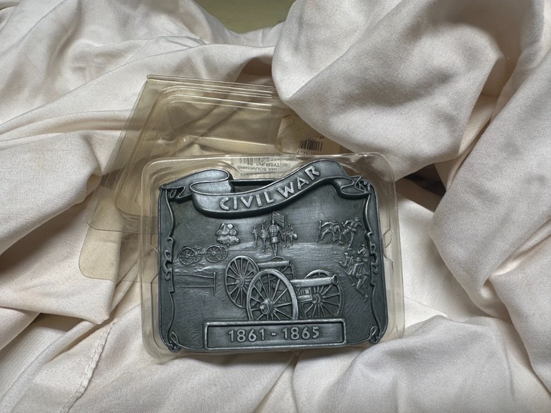 Civil War 1861-1865 Pewter Metal Souvenir Belt Buckle  new in package