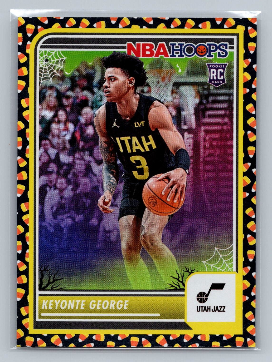 2023-24 Hoops Haunted Hoops #98 Keyonte George Holo Candy