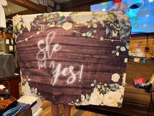 She Said Yes Back Drop