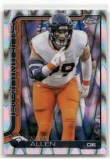 2025 Topps Chrome Football #95 Zach Allen Ray Wave Refractor
