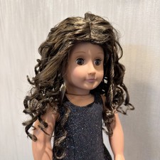 Rare American Girl Long Wig For 18'' doll Hair OG Dolls kids Gift Toys Curly 23