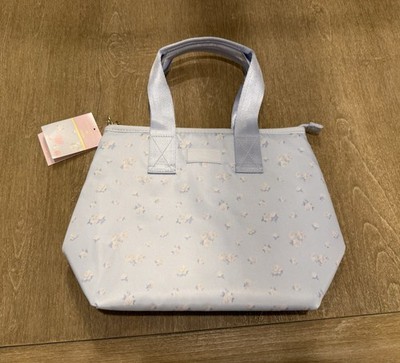 loveshackfancy x Target yoobi everblooming Rosettes lunch tote bag breezy blue