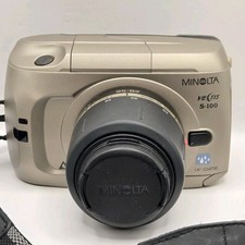 Minolta Vectis S-100 SLR IX-DATE APS Camera With 28-56MM Lens FILM TESTED