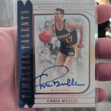 2022-23 Panini NATIONAL TREASURES CHRIS MULLIN Auto 08/25#Z