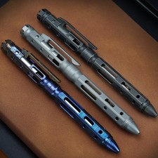 Titanium Alloy Tactical Pen Bolt Action EDC Self Defense Survival Writing Pen