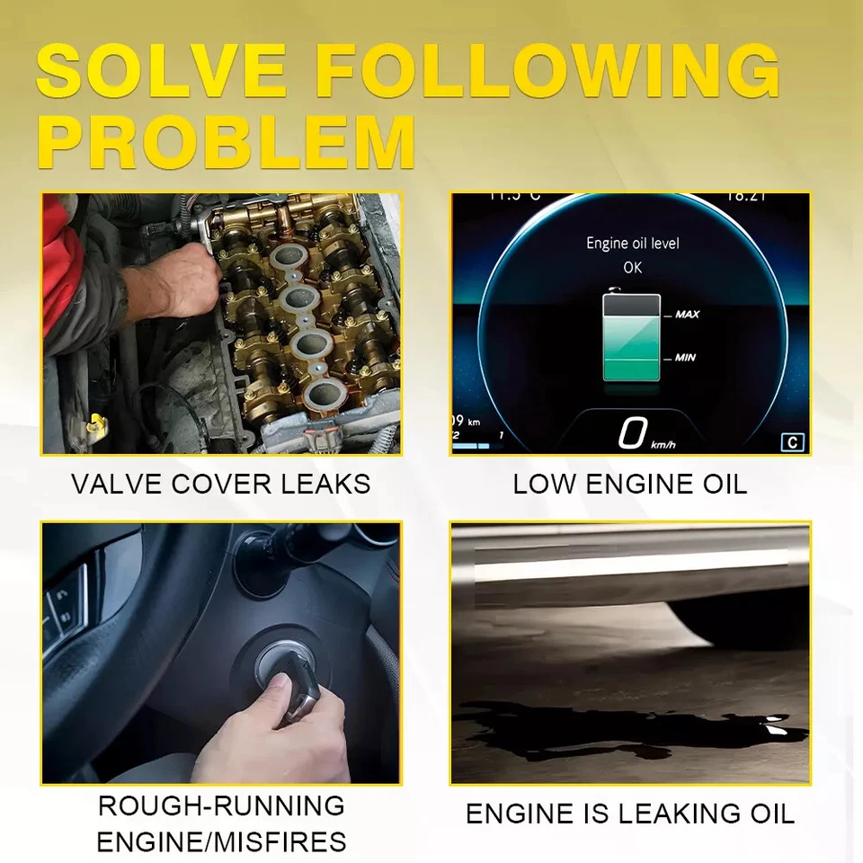 Sello de junta de cubierta de válvula 058198025A para Audi A4 Quattro 1997-2005 1,8 L original original Foto 3 de 4
