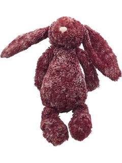 Jellycat Bashful Bunny Soft Toy Burgundy 29cm Plush Cuddly Rabbit (RA146T)