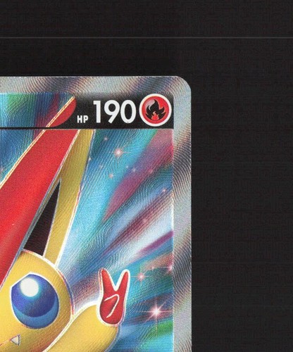 Tarjeta Pokémon holográfica ultra rara arte completo estilos de batalla Victini V 144/163 LP - Imagen 4 de 10